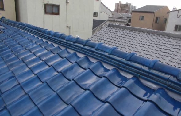 大阪府内の棟積み直しの施工事例｜施工後（屋根松商店）